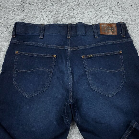Lee Straight Taper Motion Flex Waistband Active Stretch Blue Jeans Size 36 x 30 - Picture 3 of 8